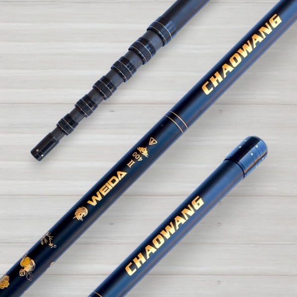 Ручка для підсака Weida Chaowang телескопічна карбонова, з регульованою довжиною, 4,0м